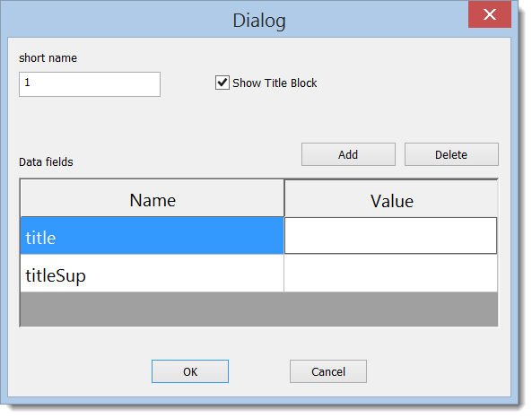 page settings